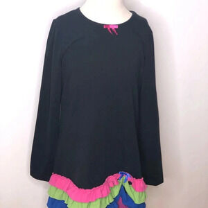 Hanna Andersson girls tiered ruffle skirt dress